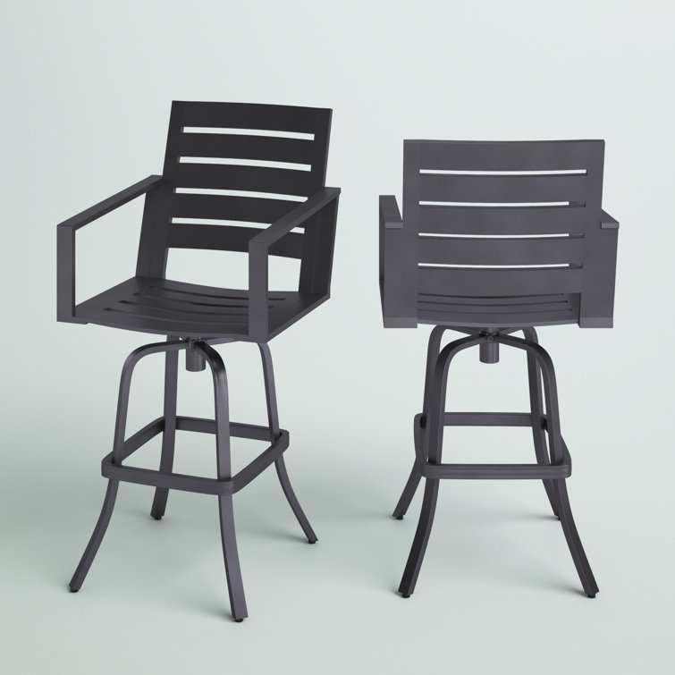 Greyleigh™ Adelynn 30" Patio Bar Stool & Reviews Wayfair